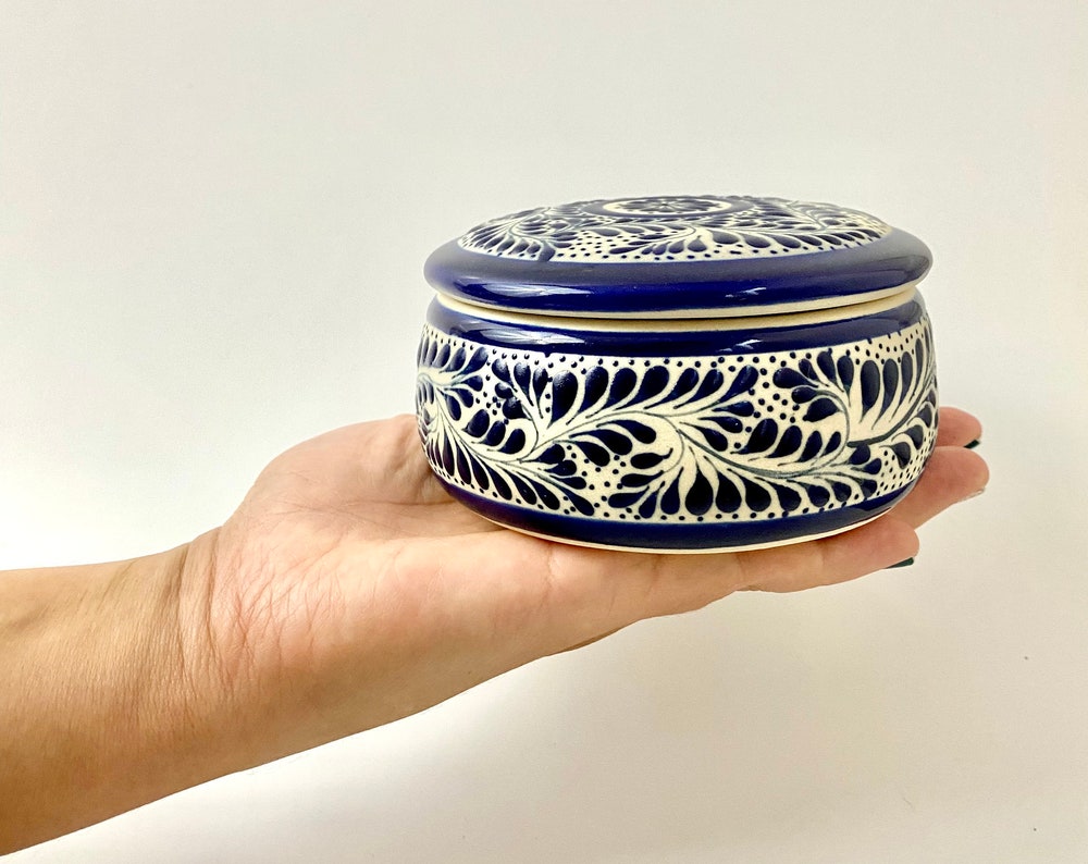 Rama Azul Soy Candle